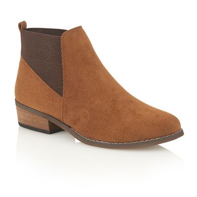 Dolcis Tan 'Janet' heeled ankle boots
